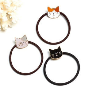 Enamel Cat Hair Ties Set of 3